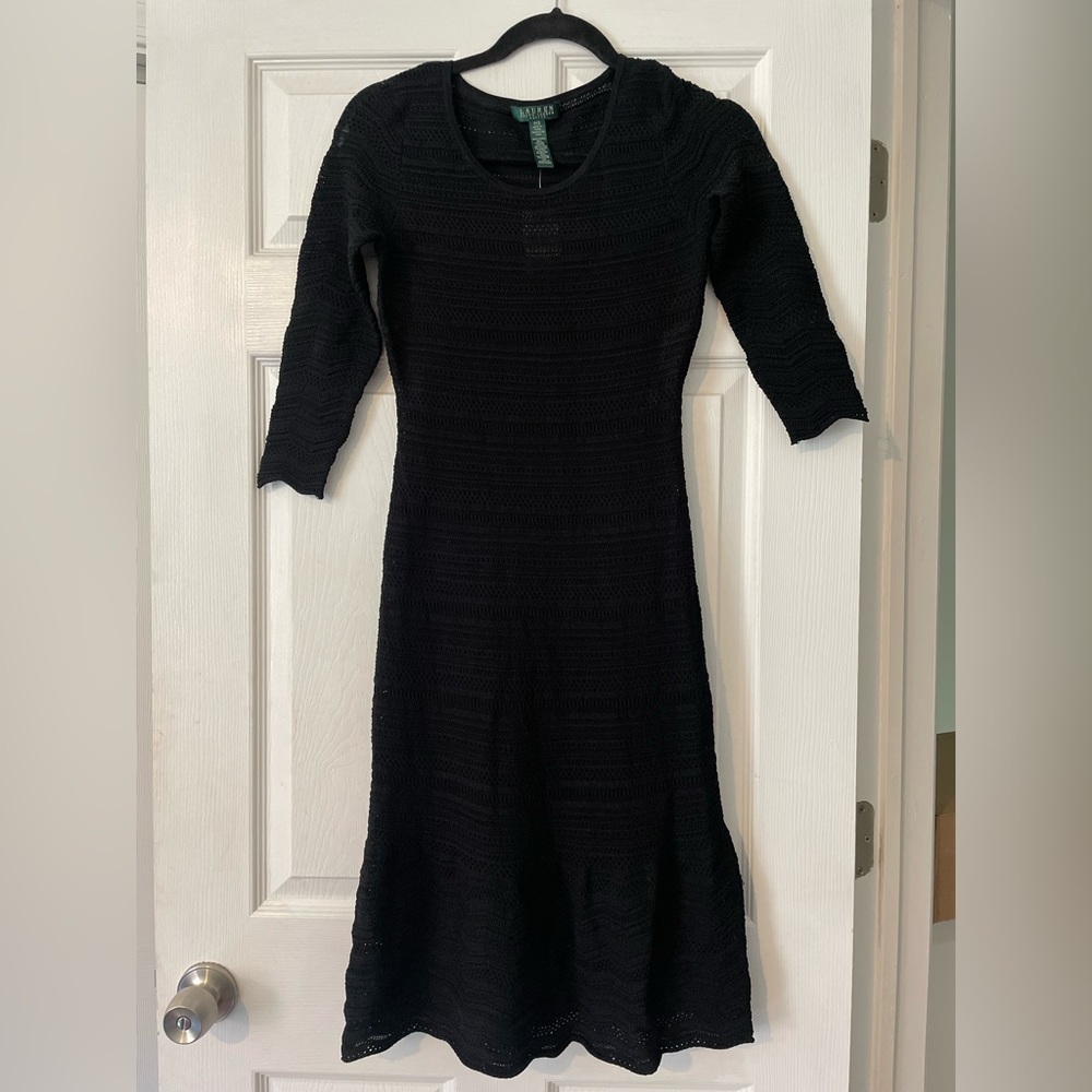 Ralph Lauren black dress with tags. No filter on photos.